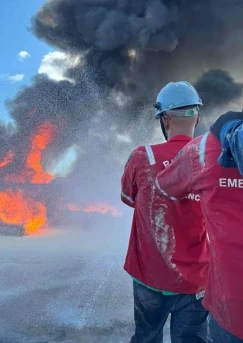 Belov realiza capacitação da Brigada de Emergência no Canteiro Marítimo de Mapele