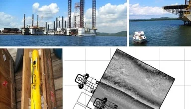 Verificação do Leito Marinho para Atracação de Plataforma - São Roque do Paraguaçu/BA