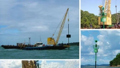 Instalação de Boias Articuladas