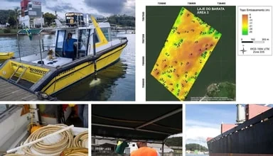 Estudo de Dragagem de Aprofundamento (Fontes: Chirp e Sparker) - Porto de São Francisco do Sul/SC