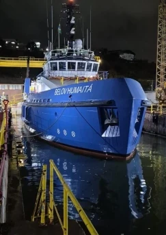 Nova docagem garante mais eficiência para a embarcação Belov Humaitá