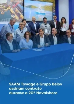 SAAM Towage and Belov Group sign contract during the 20th Navalshore