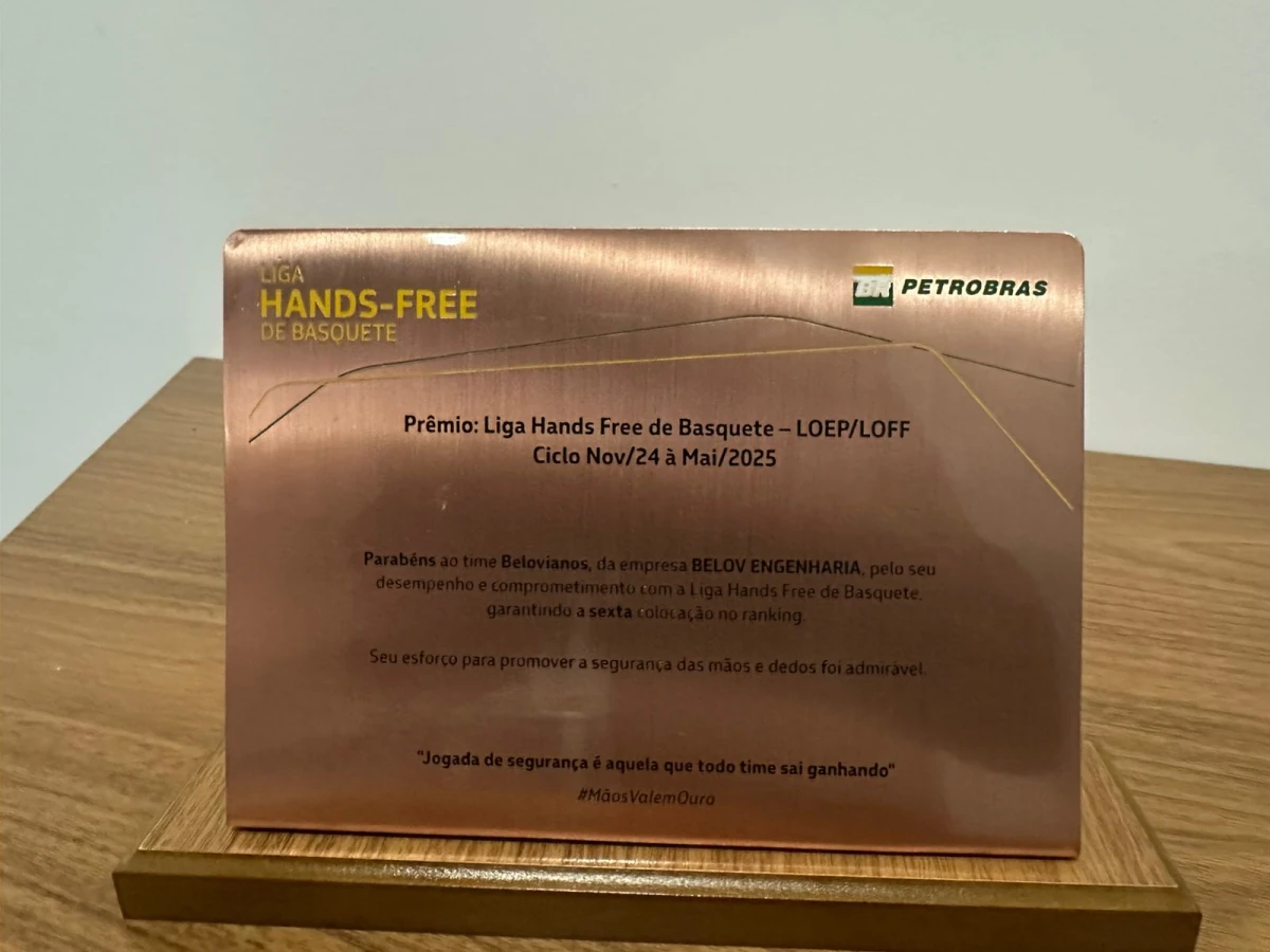 Belov entre empresas premiadas na Liga Hands Free da Petrobras