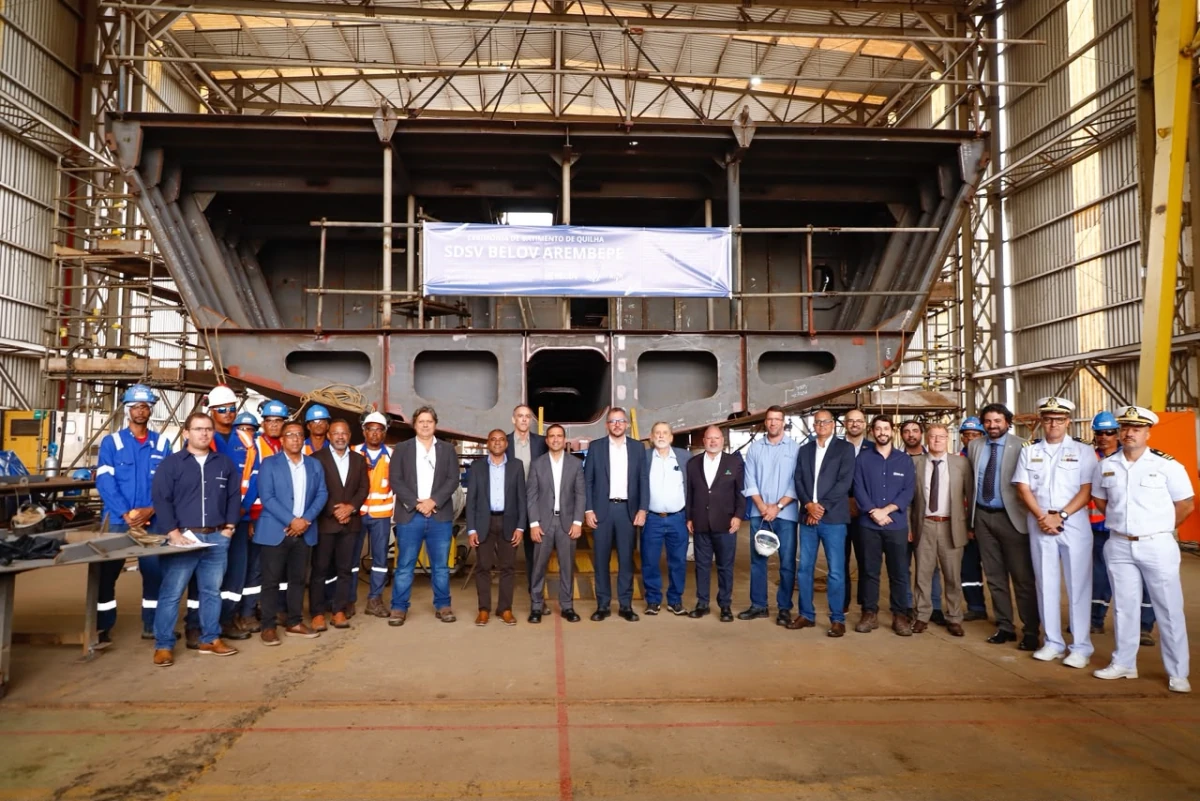 SDSV Belov Arembepe: Cerimônia de Batimento de Quilha marca nova etapa de construção