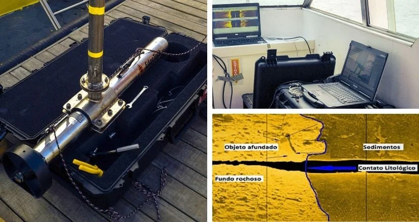 Levantamento Sonográfico - Side Scan Sonar